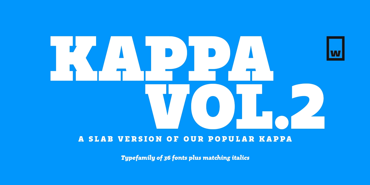 Kappa Vol.2 Text Font preview